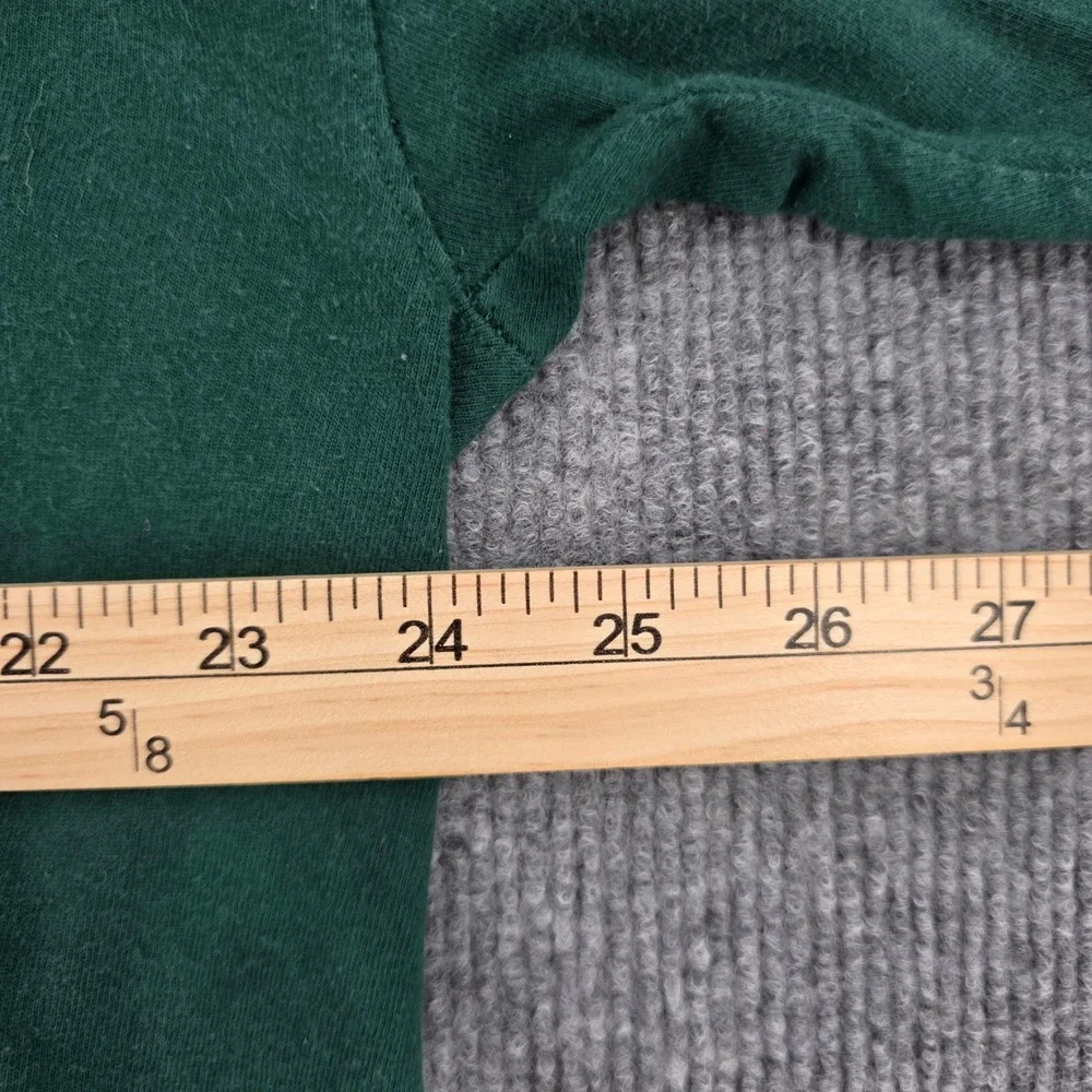 Champion Mens 2XL Forest Green Graphic T-Shirt Smiley Face Pennant Streetwear - Picture 4 of 9